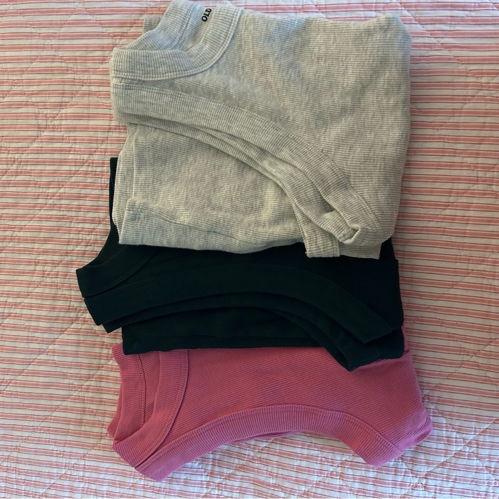 Old Navy Pink Ribbed Tank Top